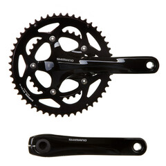 Система шатунов Shimano FC-RS400,170MM 50X34T FOR REAR 10-SPEED, W/O CG, W/O BB PARTS, BLACK,