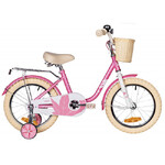 Велосипед NOVATRACK 14" MAPLE, розовый, полная защита цепи,тормоз нож.,крылья, багажник, передняя ко