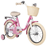 Велосипед NOVATRACK 18" MAPLE, розовый, полная защита цепи,тормоз нож.,крылья, багажник, передняя ко