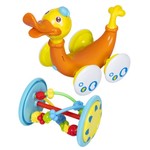 Игрушка пластм. "УТКА" BABY YOU BONDIBON, муз., едет при наж. на хвост, съемн.игрушка, BOX