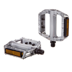 Педали STG FP-969, платформа, ось 9/16", втулка скольж., серебристые